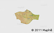 Satellite 3D Map of Meiktila, single color outside