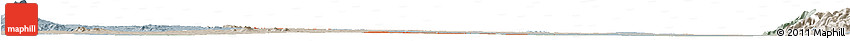 Political Horizon Map of Meiktila, lighten, semi-desaturated