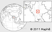 Blank Location Map of Meiktila