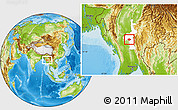 Physical Location Map of Meiktila, highlighted parent region