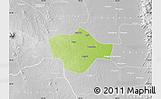 Physical Map of Meiktila, lighten, desaturated