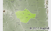 Physical Map of Meiktila, semi-desaturated