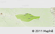 Physical Panoramic Map of Meiktila, lighten