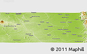 Physical Panoramic Map of Meiktila