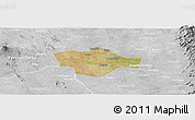 Satellite Panoramic Map of Meiktila, lighten, desaturated