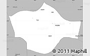 Gray Simple Map of Meiktila