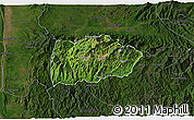 Satellite 3D Map of Mogok, darken