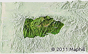 Satellite 3D Map of Mogok, lighten