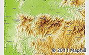 Physical Map of Mogok