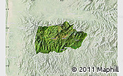 Satellite Map of Mogok, lighten