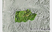 Satellite Map of Mogok, lighten, semi-desaturated