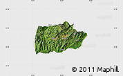 Satellite Map of Mogok, single color outside