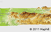 Physical Panoramic Map of Mogok