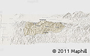 Shaded Relief Panoramic Map of Mogok, lighten