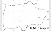 Blank Simple Map of Mogok