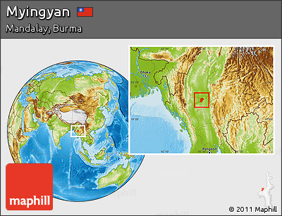 Physical Location Map of Myingyan