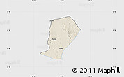 Shaded Relief Map of Myingyan, single color outside