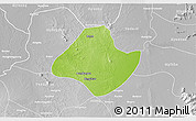 Physical 3D Map of Natogyi, lighten, desaturated