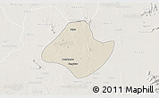 Shaded Relief 3D Map of Natogyi, lighten