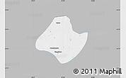 Gray Map of Natogyi, single color outside