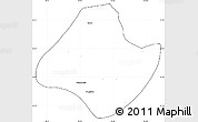 Blank Simple Map of Natogyi, cropped outside