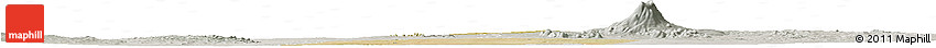 Satellite Horizon Map of Nyaungu, lighten, semi-desaturated