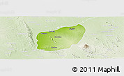 Physical Panoramic Map of Nyaungu, lighten
