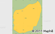 Savanna Style Simple Map of Nyaungu, single color outside