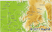 Physical 3D Map of Patheingyi