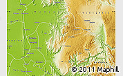 Physical Map of Patheingyi