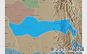 Political Map of Pyawbwe, semi-desaturated
