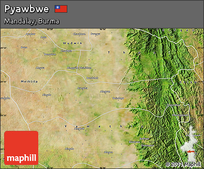 Satellite Map of Pyawbwe