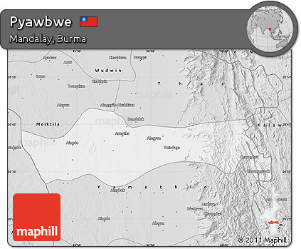 Silver Style Map of Pyawbwe