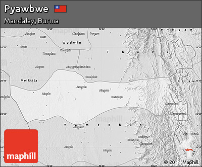 Silver Style Map of Pyawbwe
