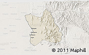 Shaded Relief 3D Map of Singu, lighten