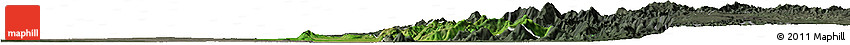 Satellite Horizon Map of Singu, darken, semi-desaturated
