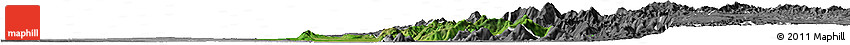 Satellite Horizon Map of Singu, desaturated