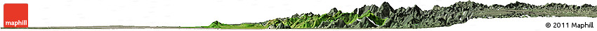 Satellite Horizon Map of Singu, semi-desaturated