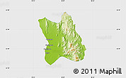 Physical Map of Singu, single color outside