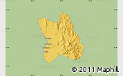 Savanna Style Map of Singu, single color outside
