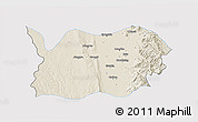 Shaded Relief 3D Map of Tatkon, single color outside