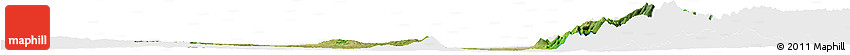 Satellite Horizon Map of Tatkon, single color outside