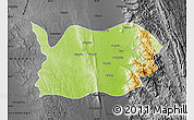 Physical Map of Tatkon, darken, desaturated