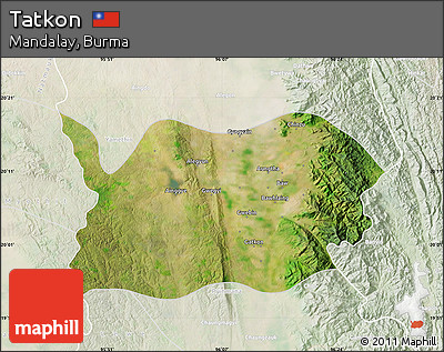 Satellite Map of Tatkon, lighten