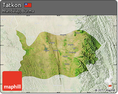 Satellite Map of Tatkon, lighten