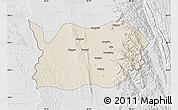 Shaded Relief Map of Tatkon, lighten, desaturated