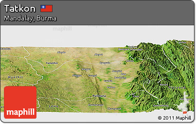 Satellite Panoramic Map of Tatkon