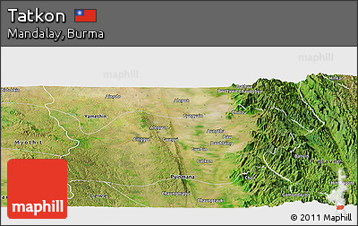 Satellite Panoramic Map of Tatkon