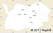 Classic Style Simple Map of Tatkon, single color outside