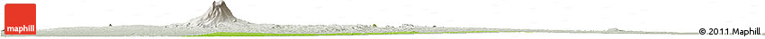 Physical Horizon Map of Taungtha, lighten, semi-desaturated